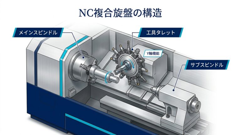 NC複合旋盤とは？仕組みと適した部品形状を徹底解説します